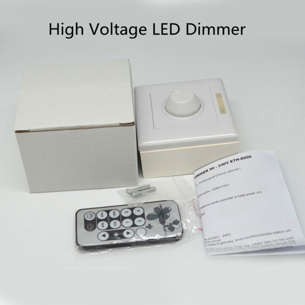 Brightness Dimmable IR AC90~240V LED Light Dimmer Switch 220V